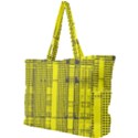 Black Yellow Punk Plaid Simple Shoulder Bag View1