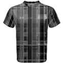 Black Punk Plaid Men s Cotton Tee View1