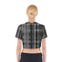 Black Punk Plaid Cotton Crop Top View2