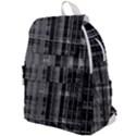 Black Punk Plaid Top Flap Backpack View1