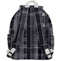 Black Punk Plaid Top Flap Backpack View3