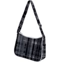 Black Punk Plaid Zip Up Shoulder Bag View2