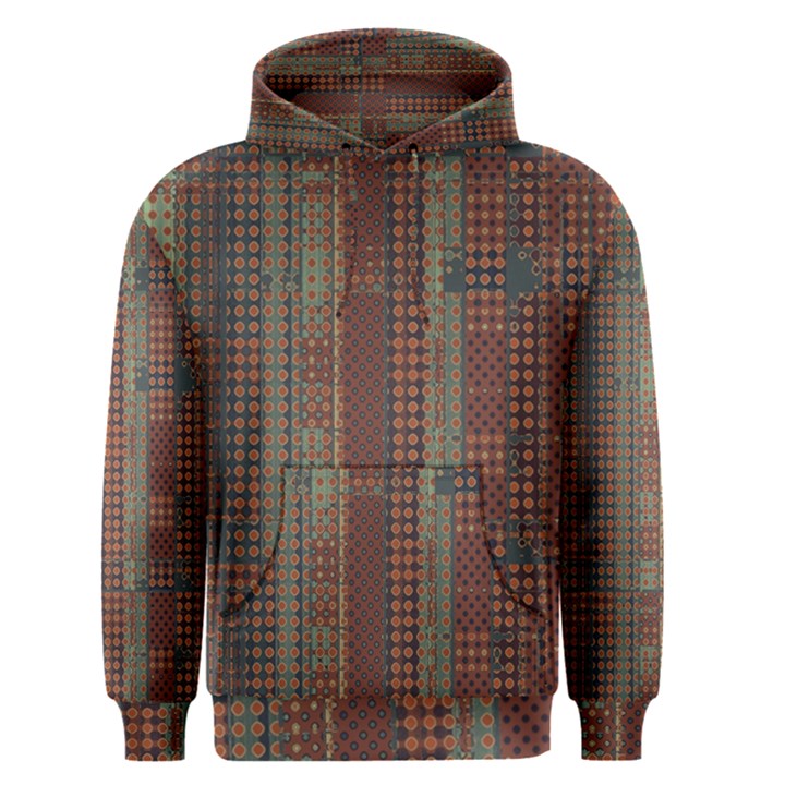 Rust Brown Grunge Plaid Men s Core Hoodie