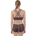 Rust Brown Grunge Plaid Work It Out Gym Set View2