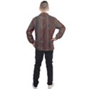 Rust Brown Grunge Plaid Men s Half Zip Pullover View2