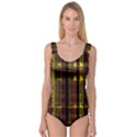 Red Yellow Black Punk Plaid Princess Tank Leotard  View1