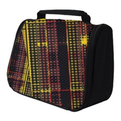 Red Yellow Black Punk Plaid Full Print Travel Pouch (small) by SpinnyChairDesigns