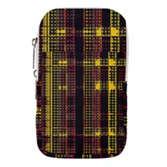 Red Yellow Black Punk Plaid Waist Pouch (small) by SpinnyChairDesigns