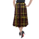 Red Yellow Black Punk Plaid Midi Mermaid Skirt View2