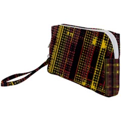 Red Yellow Black Punk Plaid Wristlet Pouch Bag (small) by SpinnyChairDesigns