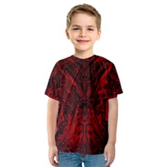 Black Magic Gothic Swirl Kids  Sport Mesh Tee