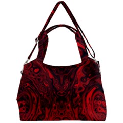 Black Magic Gothic Swirl Double Compartment Shoulder Bag by SpinnyChairDesigns