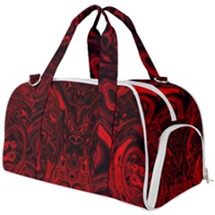 Black Magic Gothic Swirl Burner Gym Duffel Bag by SpinnyChairDesigns