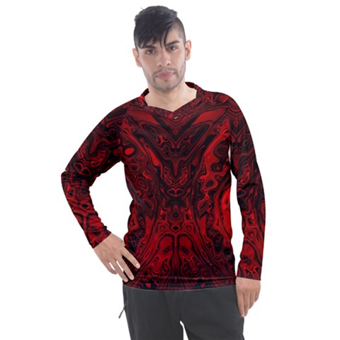 Black Magic Gothic Swirl Men s Pique Long Sleeve Tee by SpinnyChairDesigns