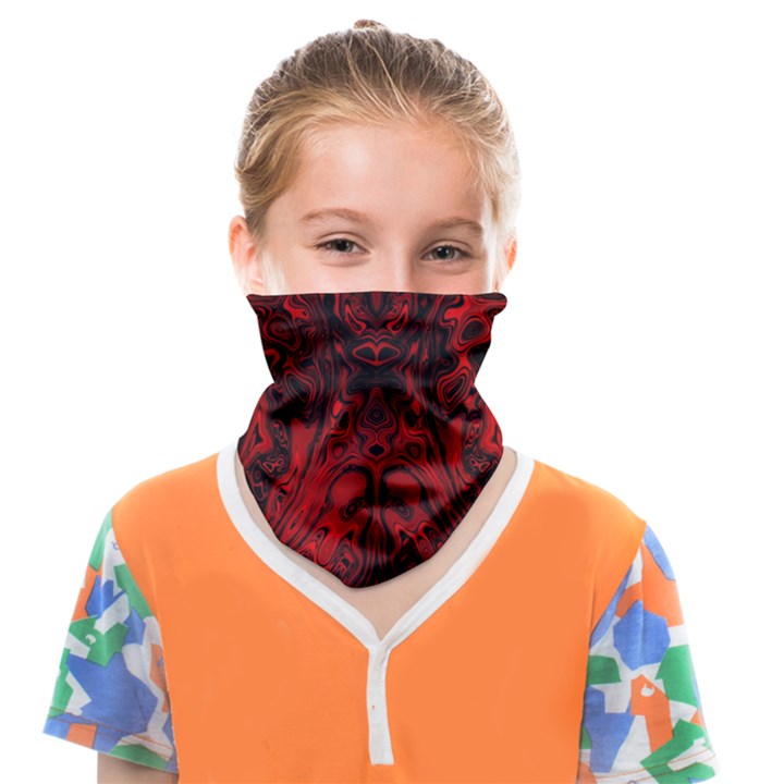 Black Magic Gothic Swirl Face Covering Bandana (Kids)