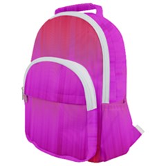 Fuchsia Ombre Color  Rounded Multi Pocket Backpack by SpinnyChairDesigns