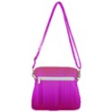 Fuchsia Ombre Color  Zipper Messenger Bag View3