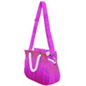 Fuchsia Ombre Color  Rope Handles Shoulder Strap Bag View1