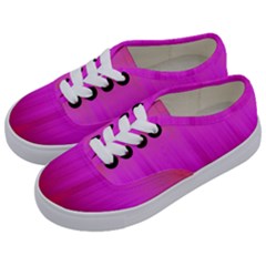 Fuchsia Ombre Color  Kids  Classic Low Top Sneakers by SpinnyChairDesigns