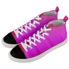 Fuchsia Ombre Color  Men s Mid-top Canvas Sneakers by SpinnyChairDesigns