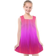 Fuchsia Ombre Color  Kids  Cross Back Dress by SpinnyChairDesigns