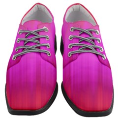 Fuchsia Ombre Color  Women Heeled Oxford Shoes by SpinnyChairDesigns