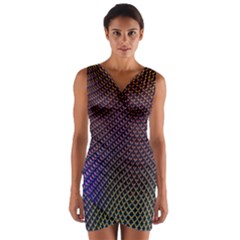 Alien Skin Glow Wrap Front Bodycon Dress by SpinnyChairDesigns