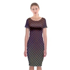 Alien Skin Glow Classic Short Sleeve Midi Dress by SpinnyChairDesigns