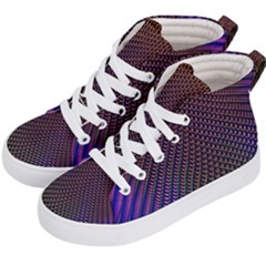 Alien Skin Glow Kids  Hi-top Skate Sneakers by SpinnyChairDesigns