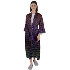 Alien Skin Glow Maxi Satin Kimono by SpinnyChairDesigns