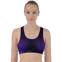 Alien Skin Glow Back Weave Sports Bra by SpinnyChairDesigns