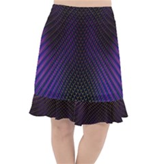 Alien Skin Glow Fishtail Chiffon Skirt by SpinnyChairDesigns