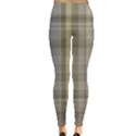 Beige Tan Madras Plaid Leggings  View2