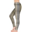 Beige Tan Madras Plaid Leggings  View3