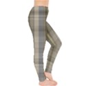 Beige Tan Madras Plaid Leggings  View4