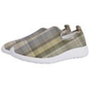 Beige Tan Madras Plaid Men s Slip On Sneakers View2