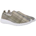 Beige Tan Madras Plaid Men s Slip On Sneakers View3