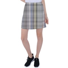 Beige Tan Madras Plaid Tennis Skirt by SpinnyChairDesigns