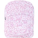 Pink and White Checkered Full Print Backpack View1