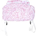 Pink and White Checkered Full Print Backpack View4