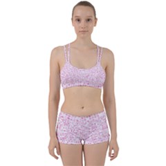 Pink And White Checkered Perfect Fit Gym Set by SpinnyChairDesigns