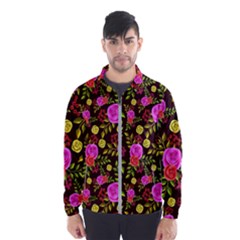 Background Rose Wallpaper Men s Windbreaker