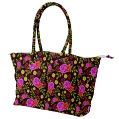 Background Rose Wallpaper Canvas Shoulder Bag