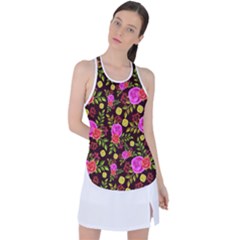 Background Rose Wallpaper Racer Back Mesh Tank Top