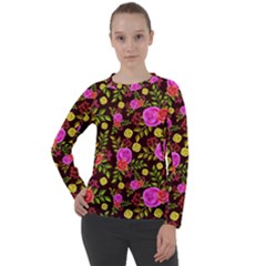 Background Rose Wallpaper Women s Long Sleeve Raglan Tee