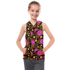 Background Rose Wallpaper Kids  Sleeveless Hoodie