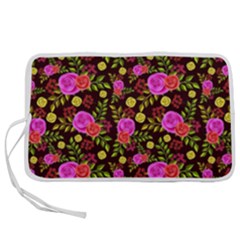 Background Rose Wallpaper Pen Storage Case (m)