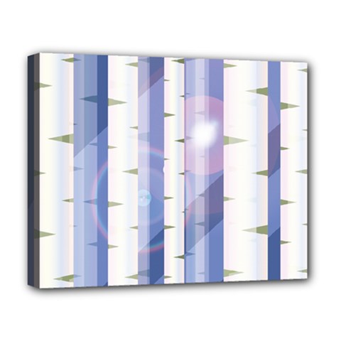 Birch Tree Forest Digital Deluxe Canvas 20  X 16  (stretched) by Mariart