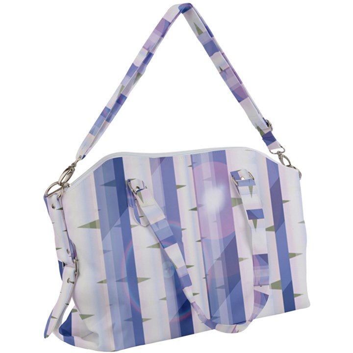 Birch Tree Forest Digital Canvas Crossbody Bag