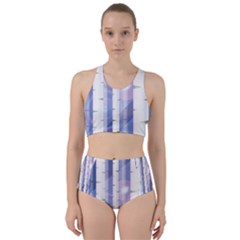 Birch Tree Forest Digital Racer Back Bikini Set by Mariart